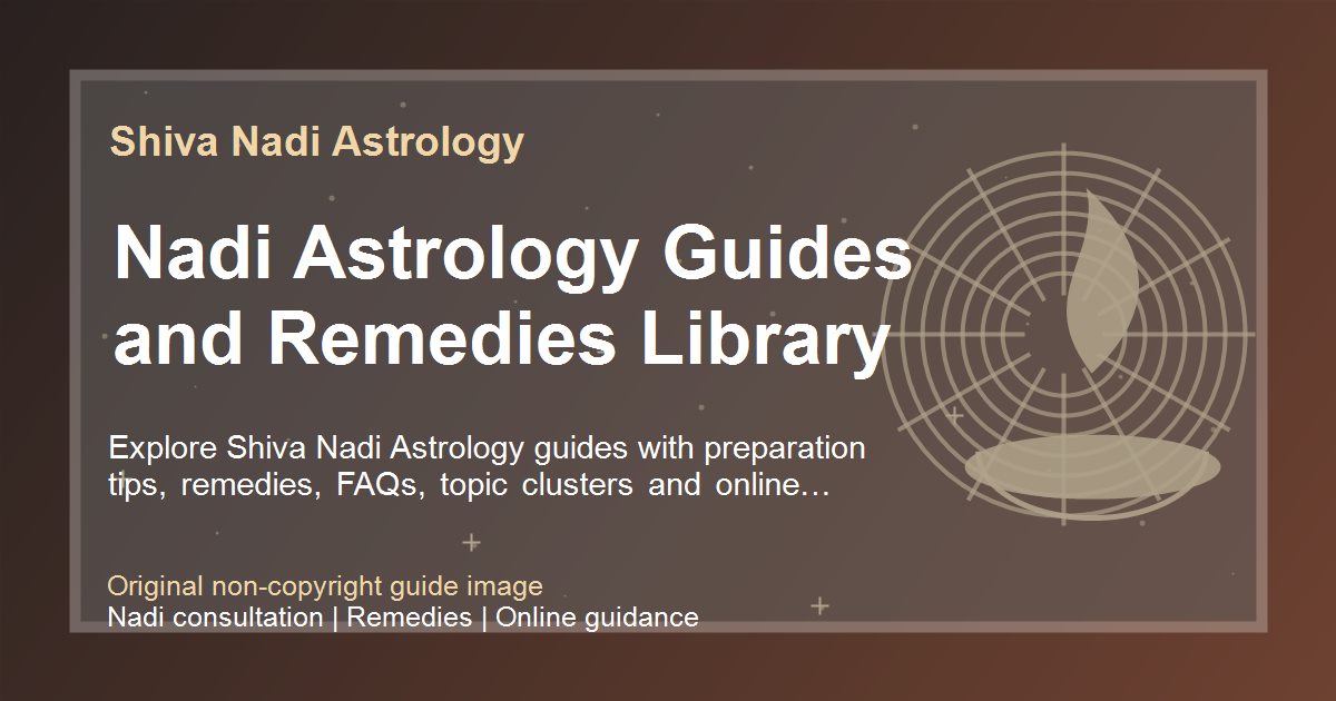 Nadi astrology guides library image