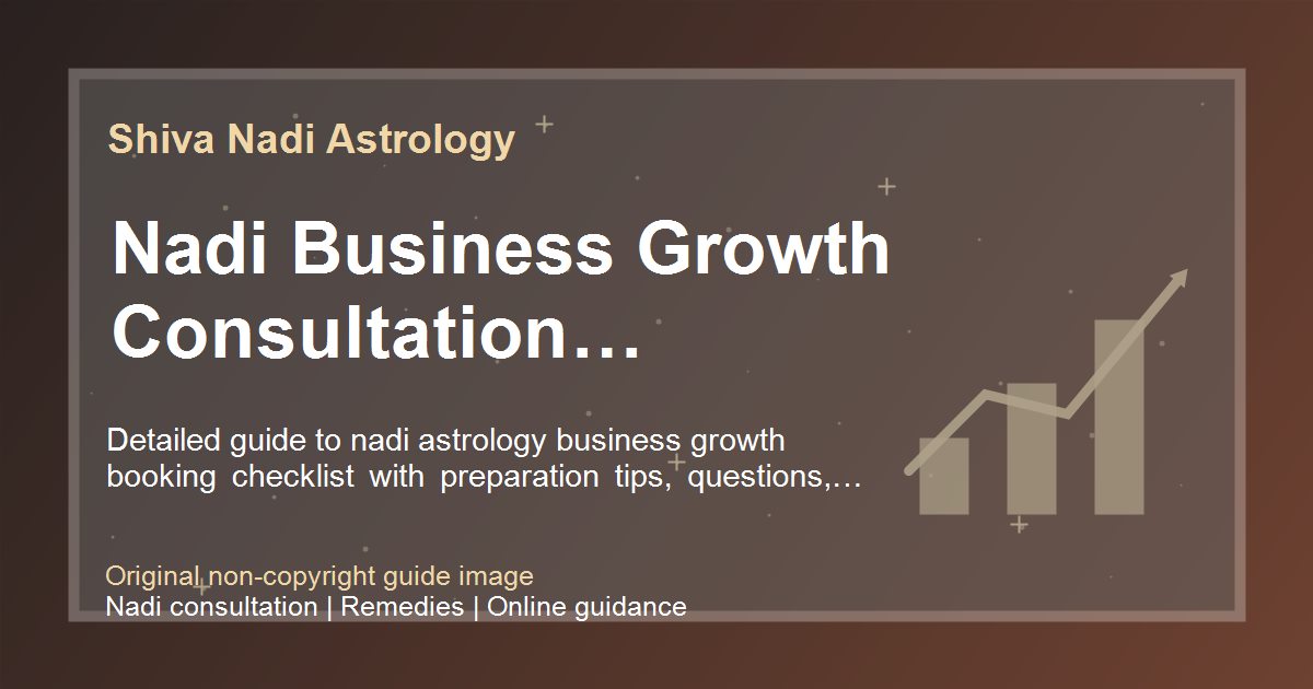 Nadi Business Growth Consultation Checklist guide image