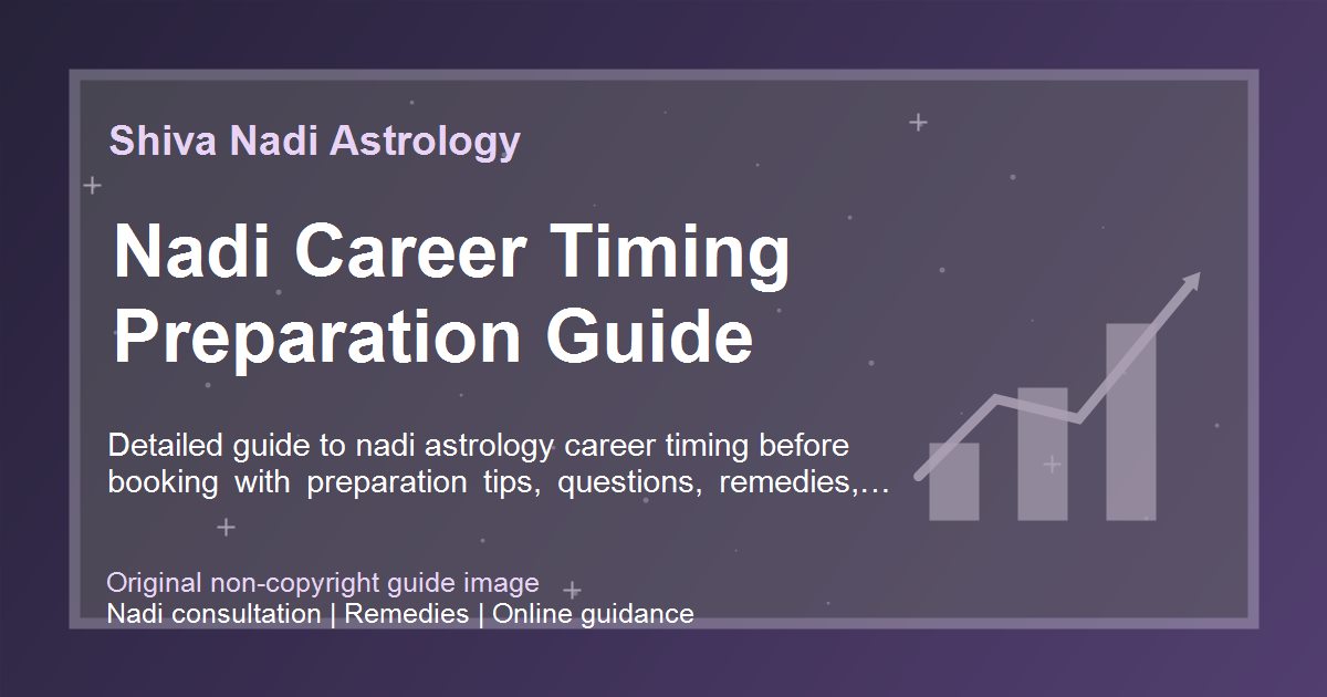 Nadi Career Timing Preparation Guide guide image