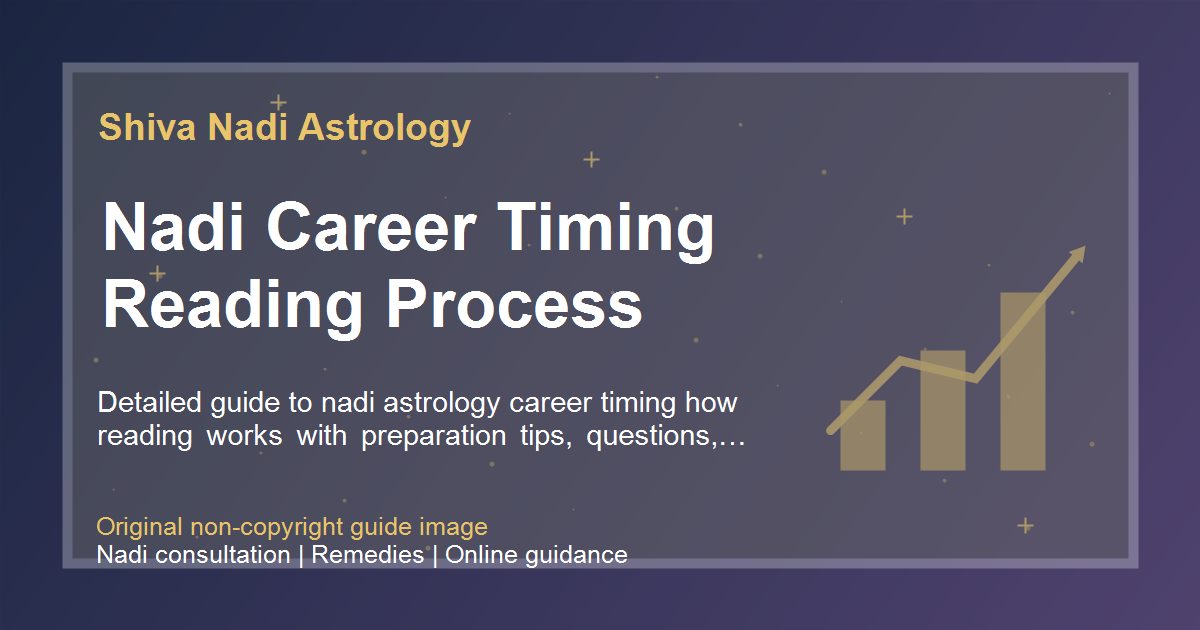 Nadi Career Timing Reading Process guide image