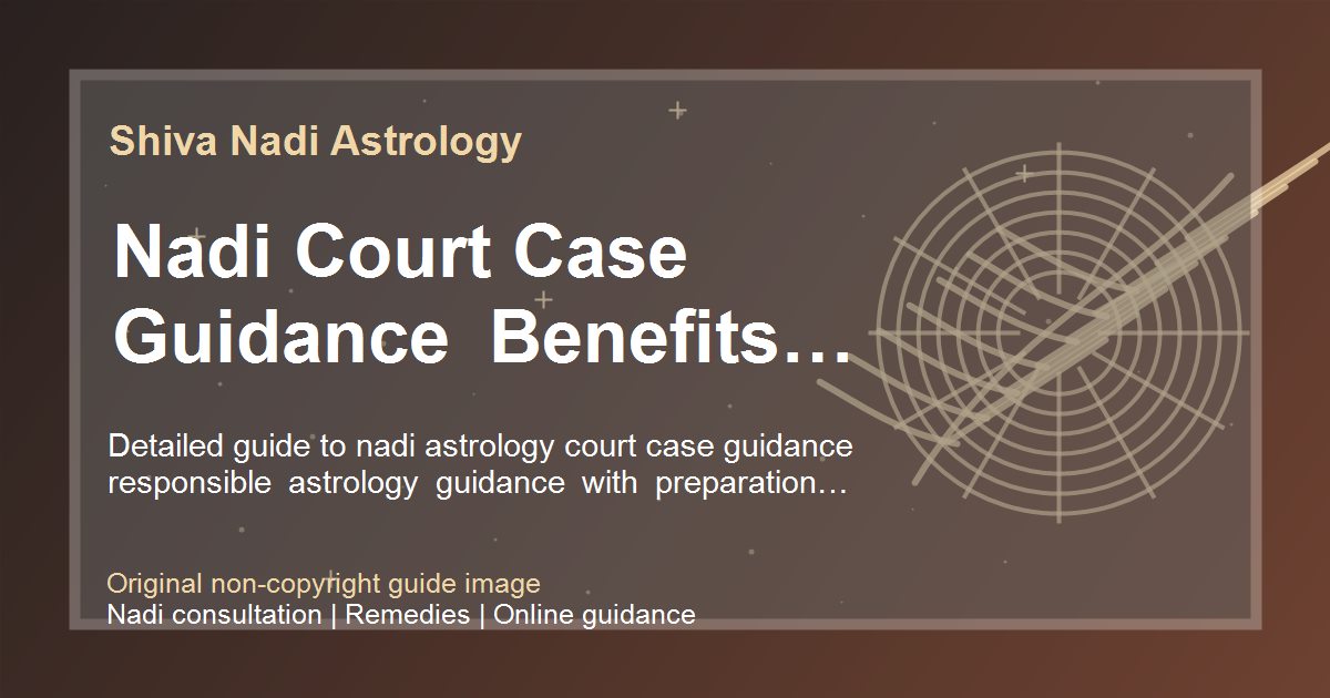 Nadi Court Case Guidance Benefits And Limits guide image
