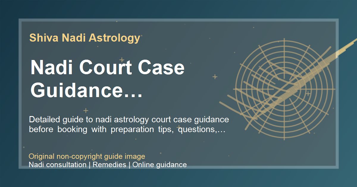 Nadi Court Case Guidance Preparation Guide guide image