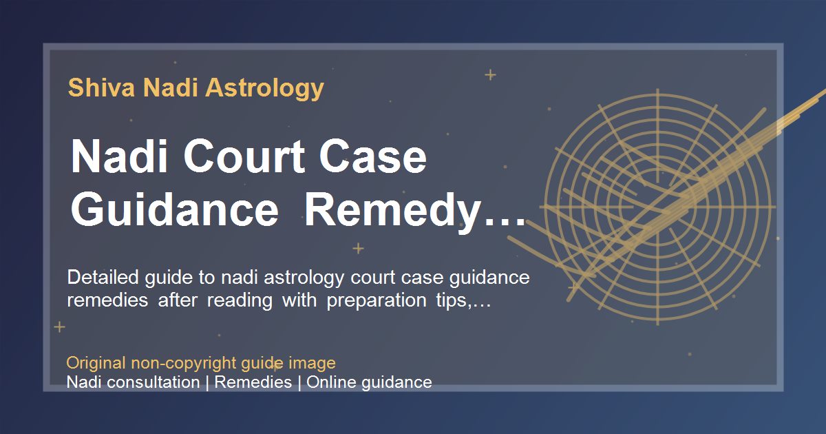 Nadi Court Case Guidance Remedy Planning guide image