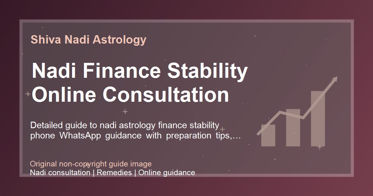 Nadi Finance Stability Online Consultation guide image