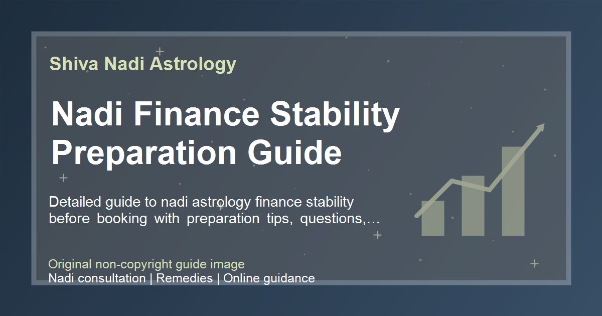 Nadi Finance Stability Preparation Guide guide image