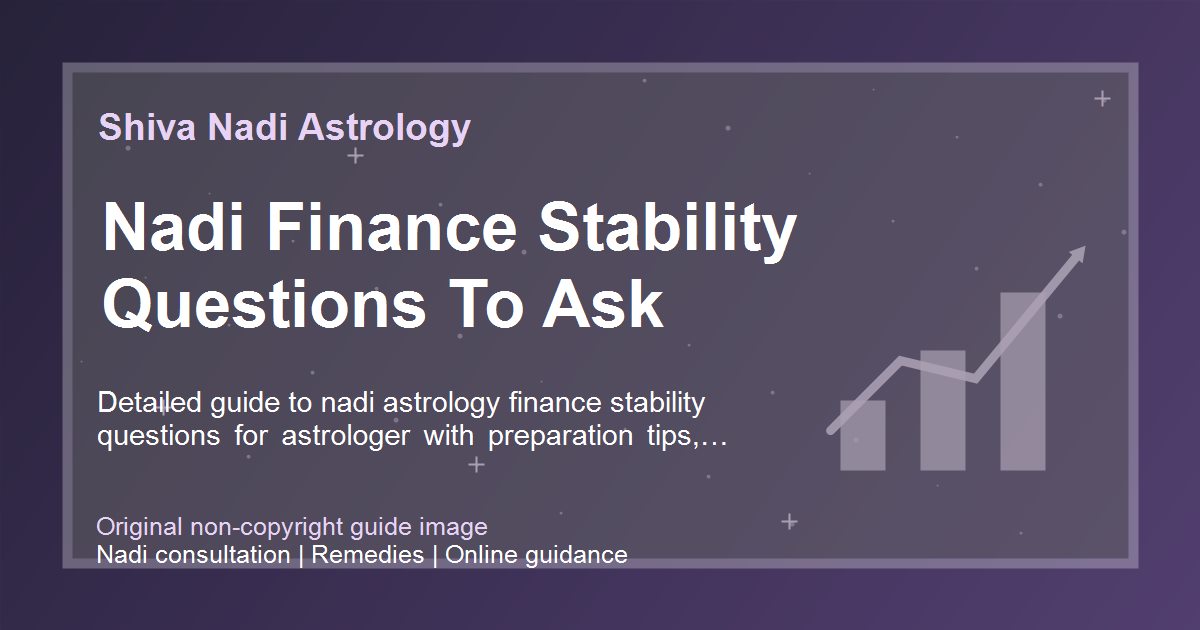 Nadi Finance Stability Questions To Ask guide image