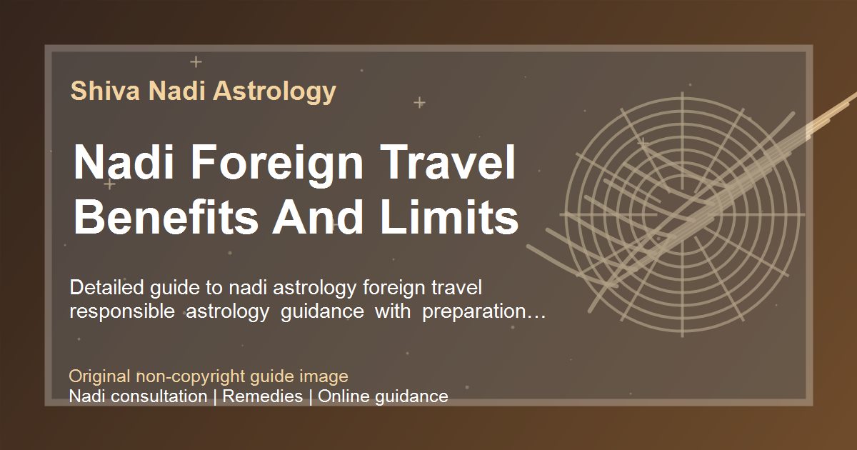 Nadi Foreign Travel Benefits And Limits guide image
