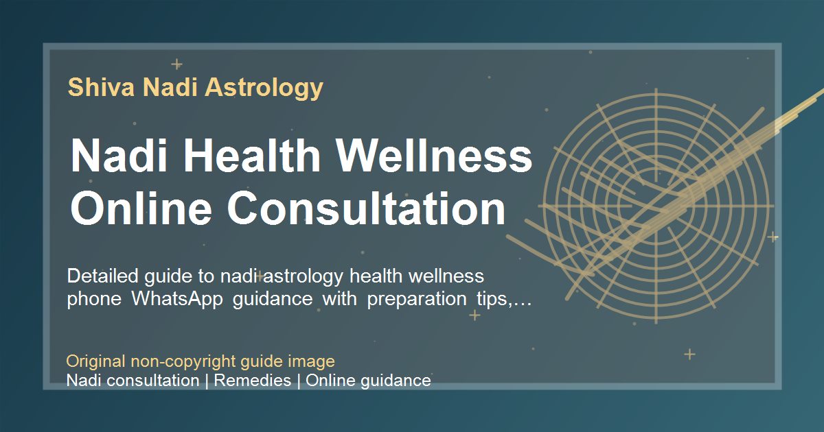 Nadi Health Wellness Online Consultation guide image