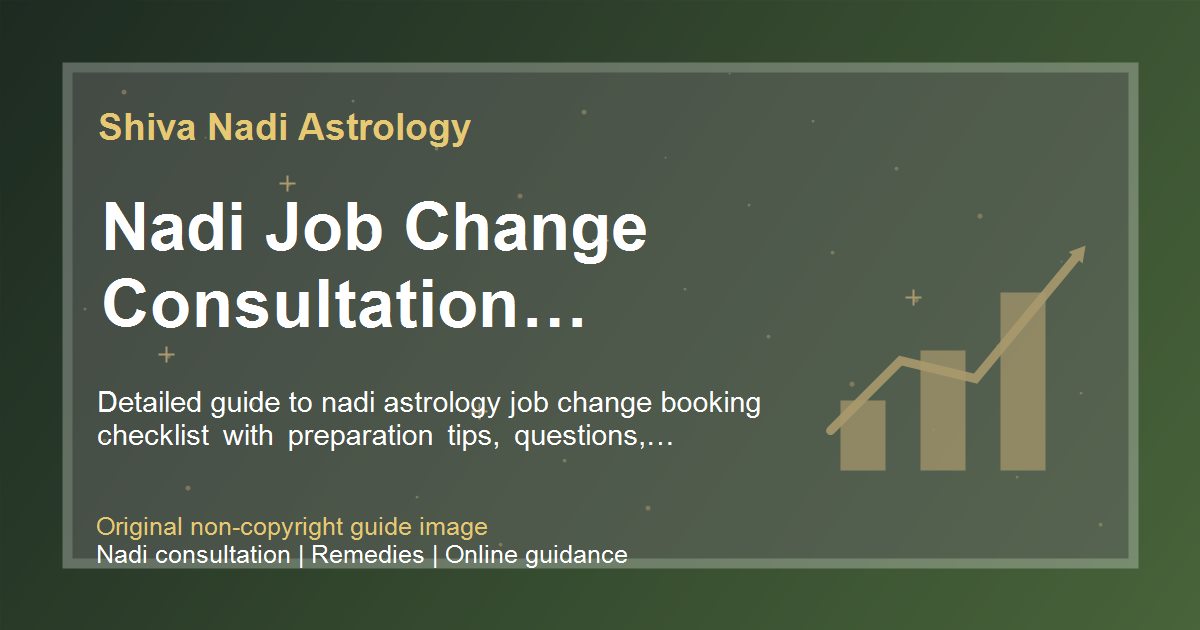 Nadi Job Change Consultation Checklist guide image