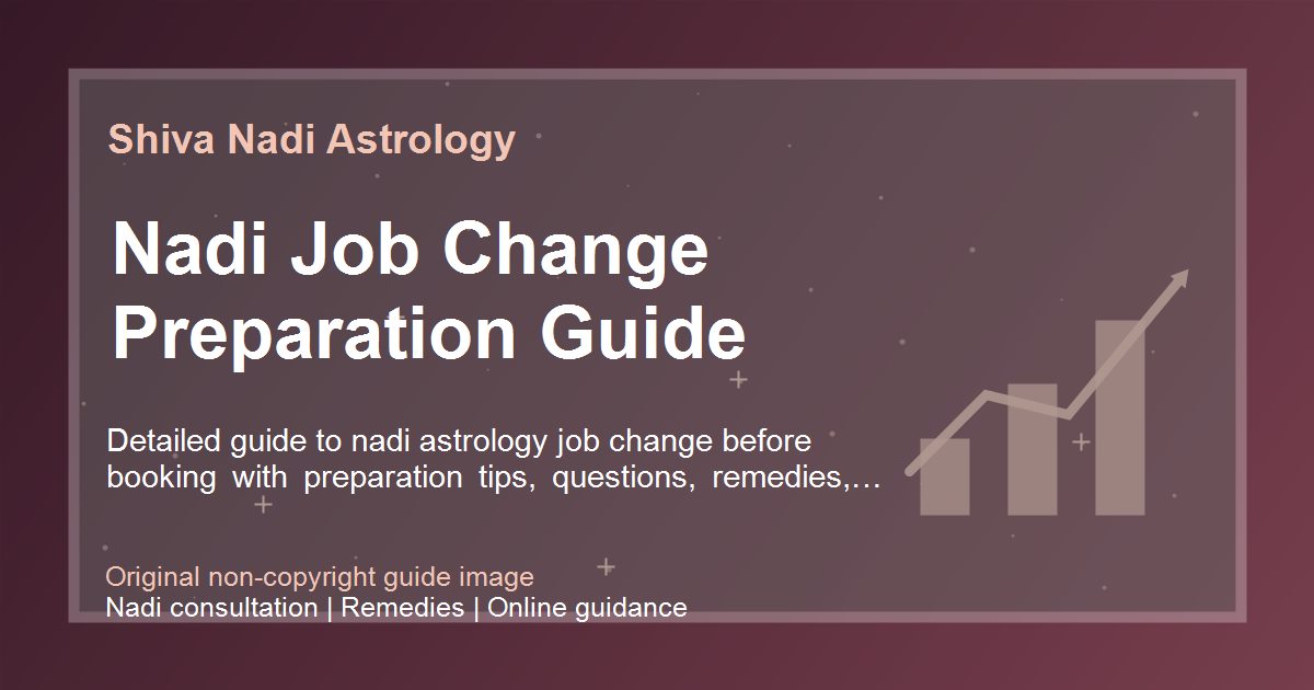 Nadi Job Change Preparation Guide guide image