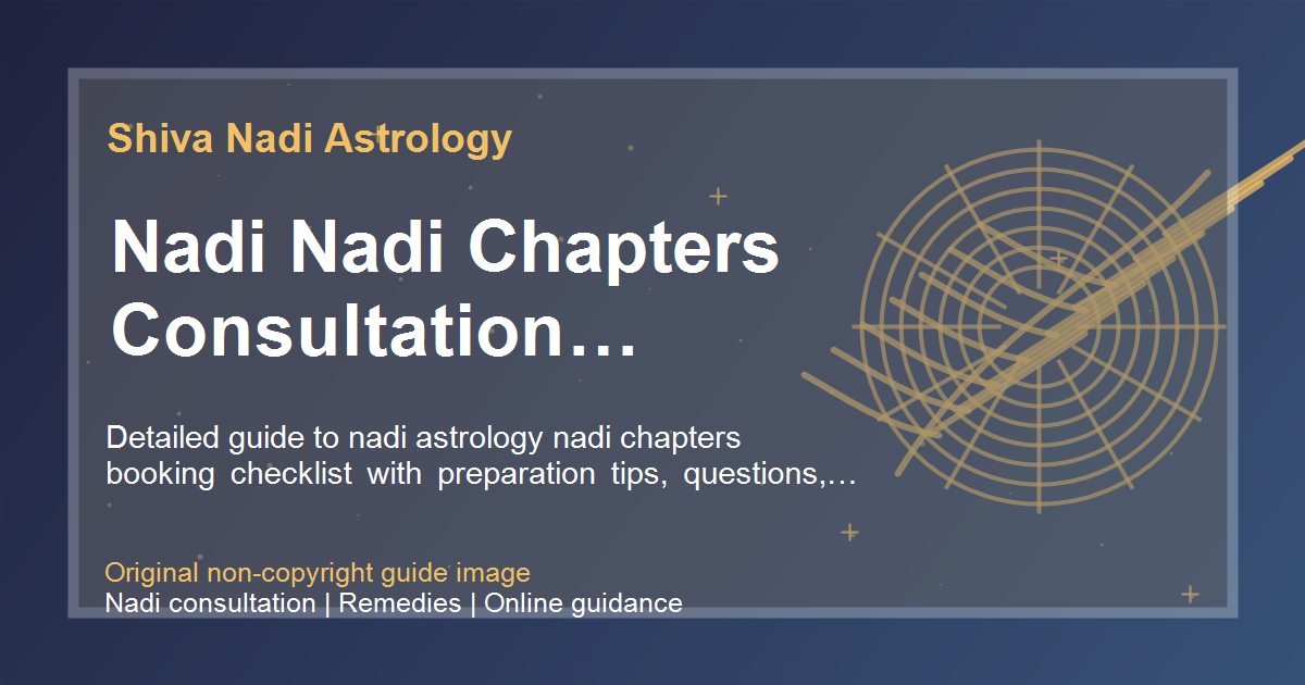 Nadi Nadi Chapters Consultation Checklist guide image