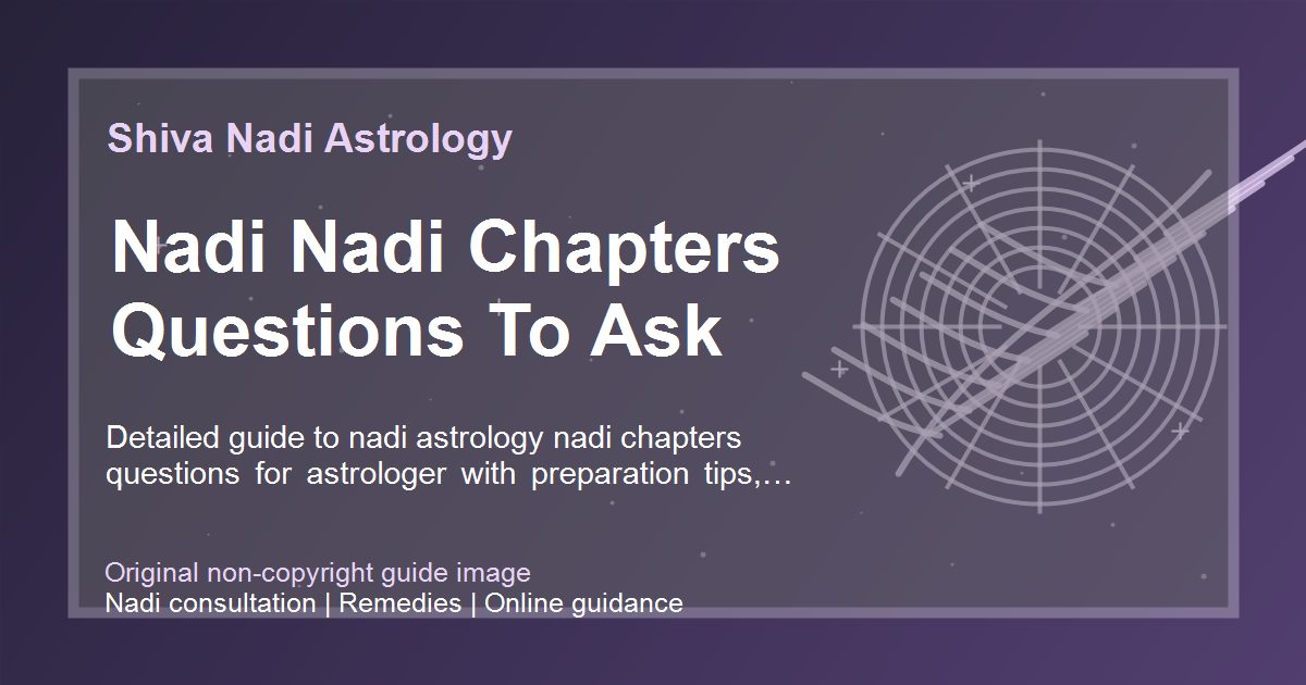Nadi Nadi Chapters Questions To Ask guide image