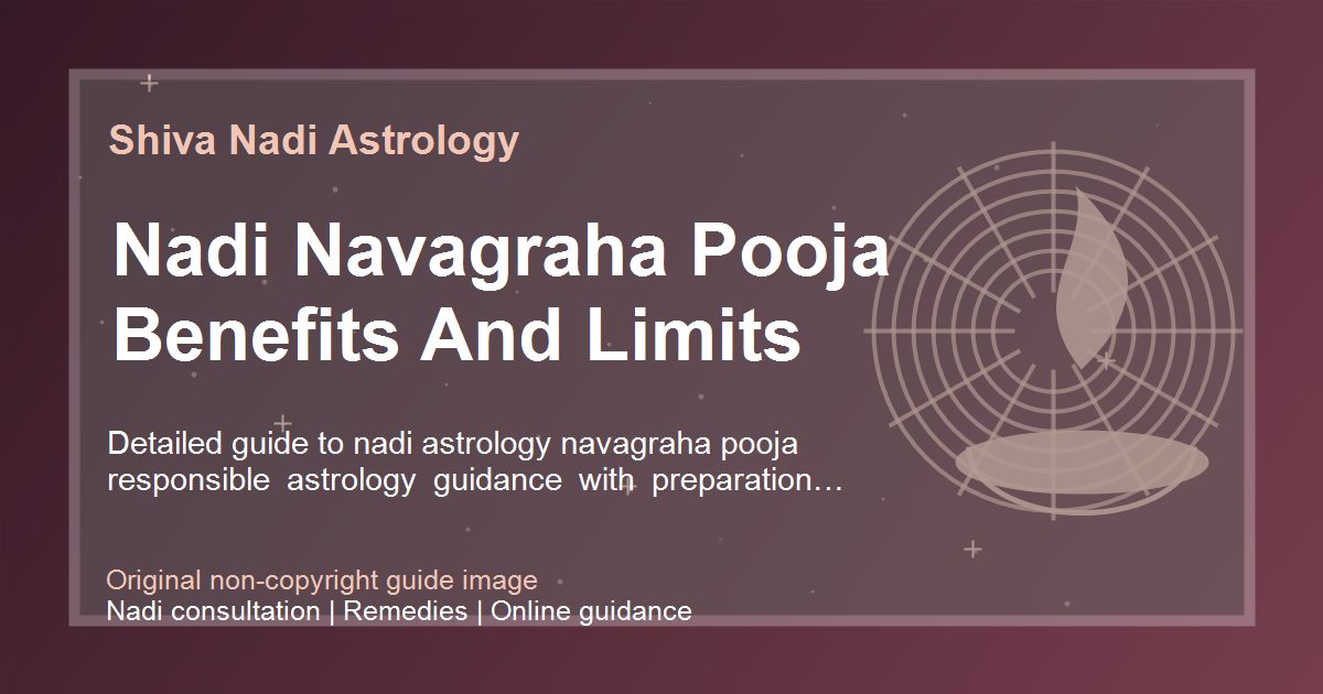 Nadi Navagraha Pooja Benefits And Limits guide image