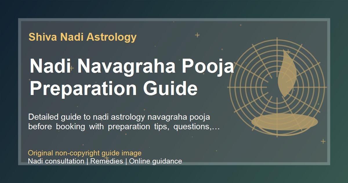 Nadi Navagraha Pooja Preparation Guide guide image