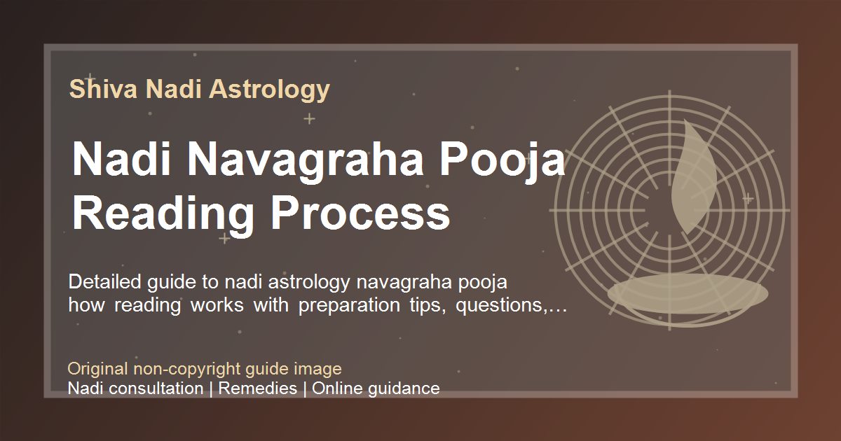 Nadi Navagraha Pooja Reading Process guide image
