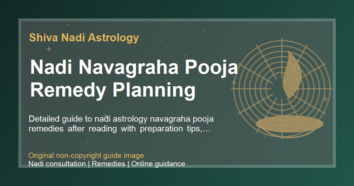 Nadi Navagraha Pooja Remedy Planning guide image