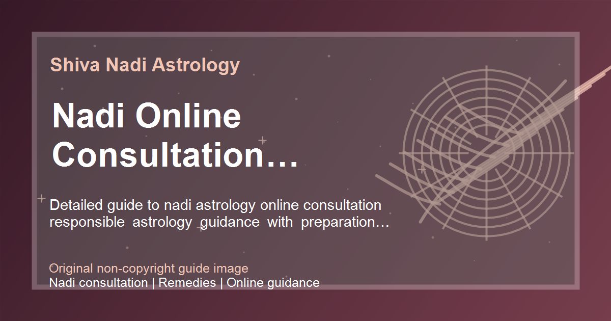 Nadi Online Consultation Benefits And Limits guide image