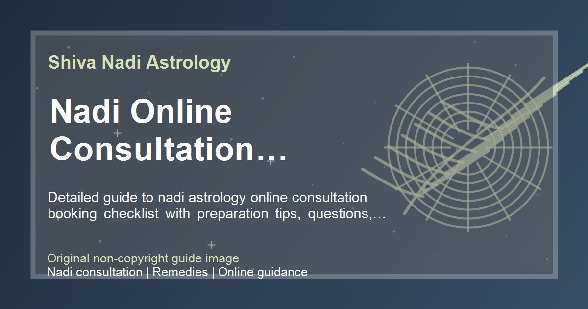 Nadi Online Consultation Consultation Checklist guide image