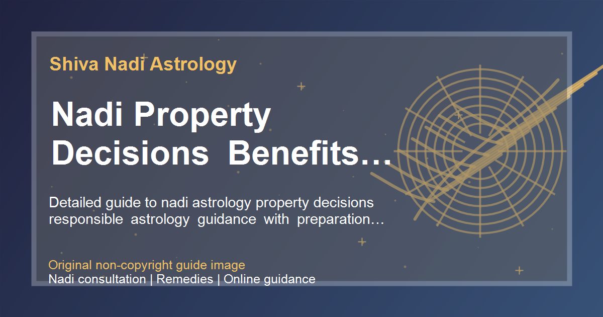 Nadi Property Decisions Benefits And Limits guide image