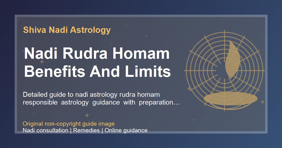 Nadi Rudra Homam Benefits And Limits guide image