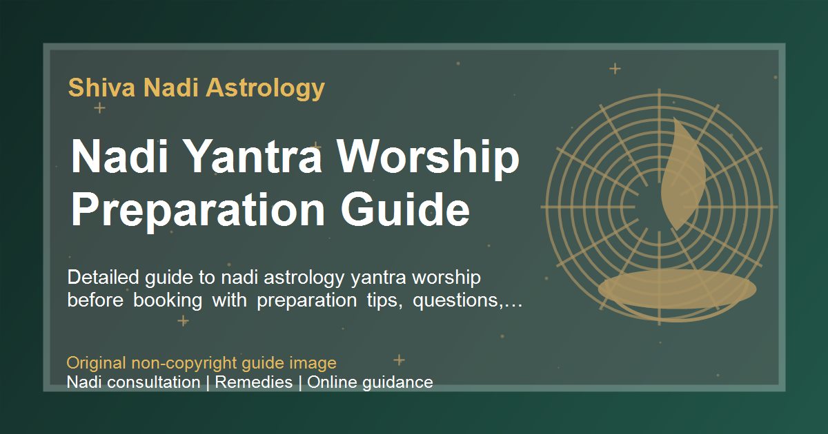 Nadi Yantra Worship Preparation Guide guide image