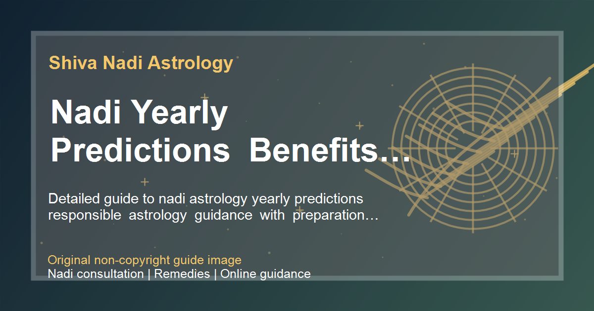 Nadi Yearly Predictions Benefits And Limits guide image