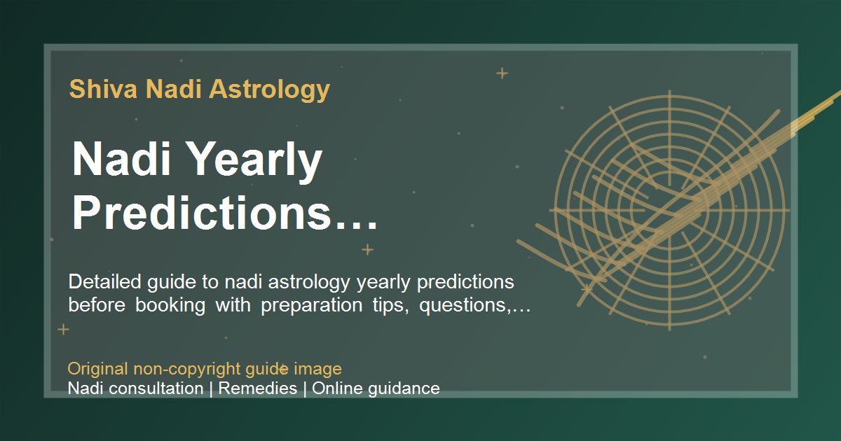 Nadi Yearly Predictions Preparation Guide guide image