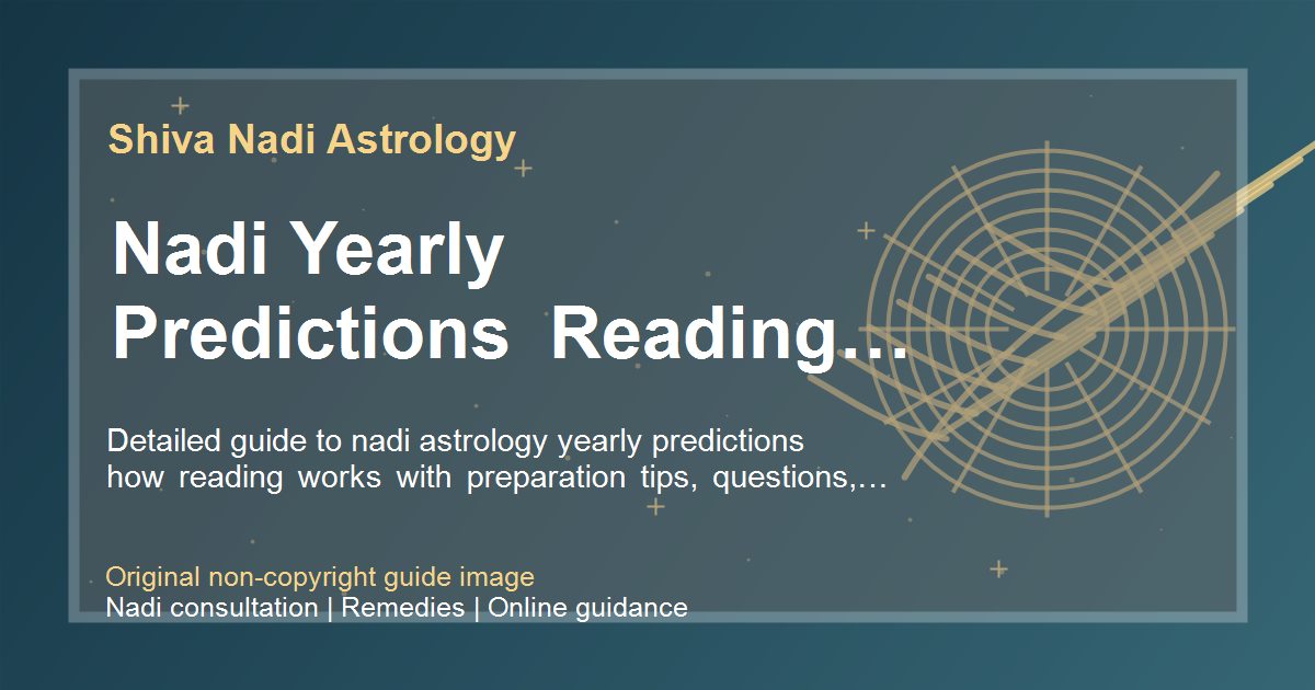 Nadi Yearly Predictions Reading Process guide image